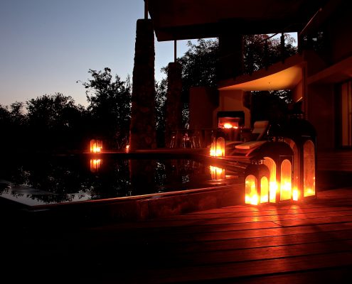 Lodge by night